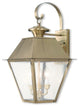 Mansfield Outdoor Wall Lantern, Antique Brass