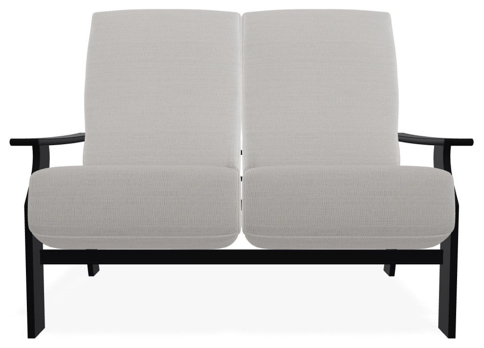 St. Catherine Deep Seat Outdoor Loveseat, Tabloid Cloud/Black