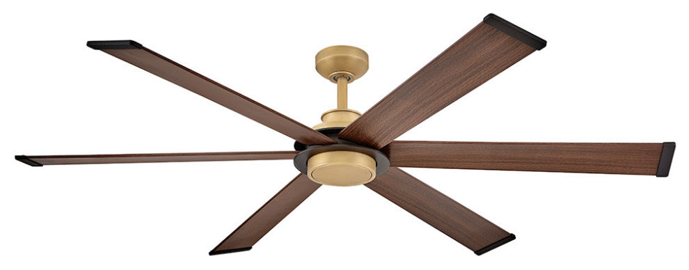Hinkley Andros 64" Led Smart Fan, Heritage Brass