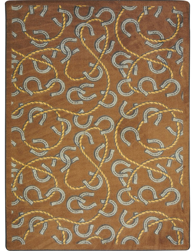Kaleidoscope Rug, Rodeo, 3'10"x5'4", Chocolate