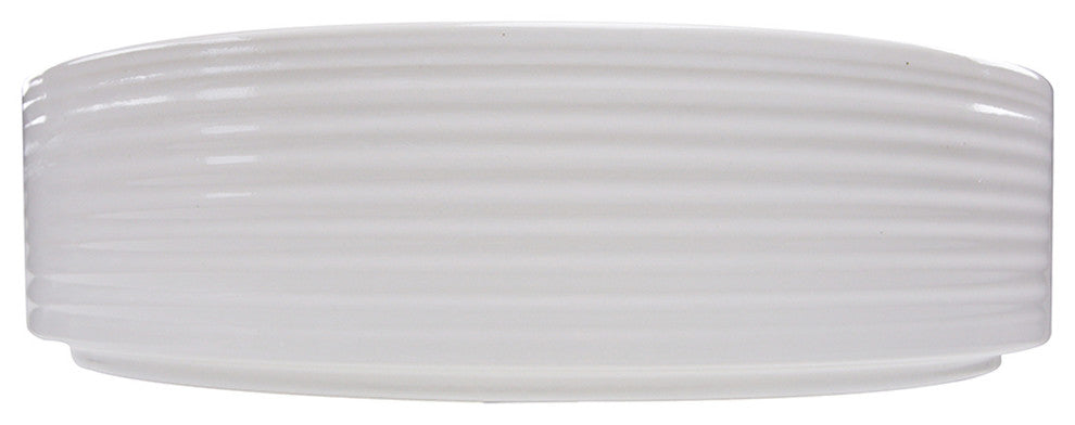 Nantucket Sinks RC7102WV Kiel Italian Fireclay Vanity Sink In White