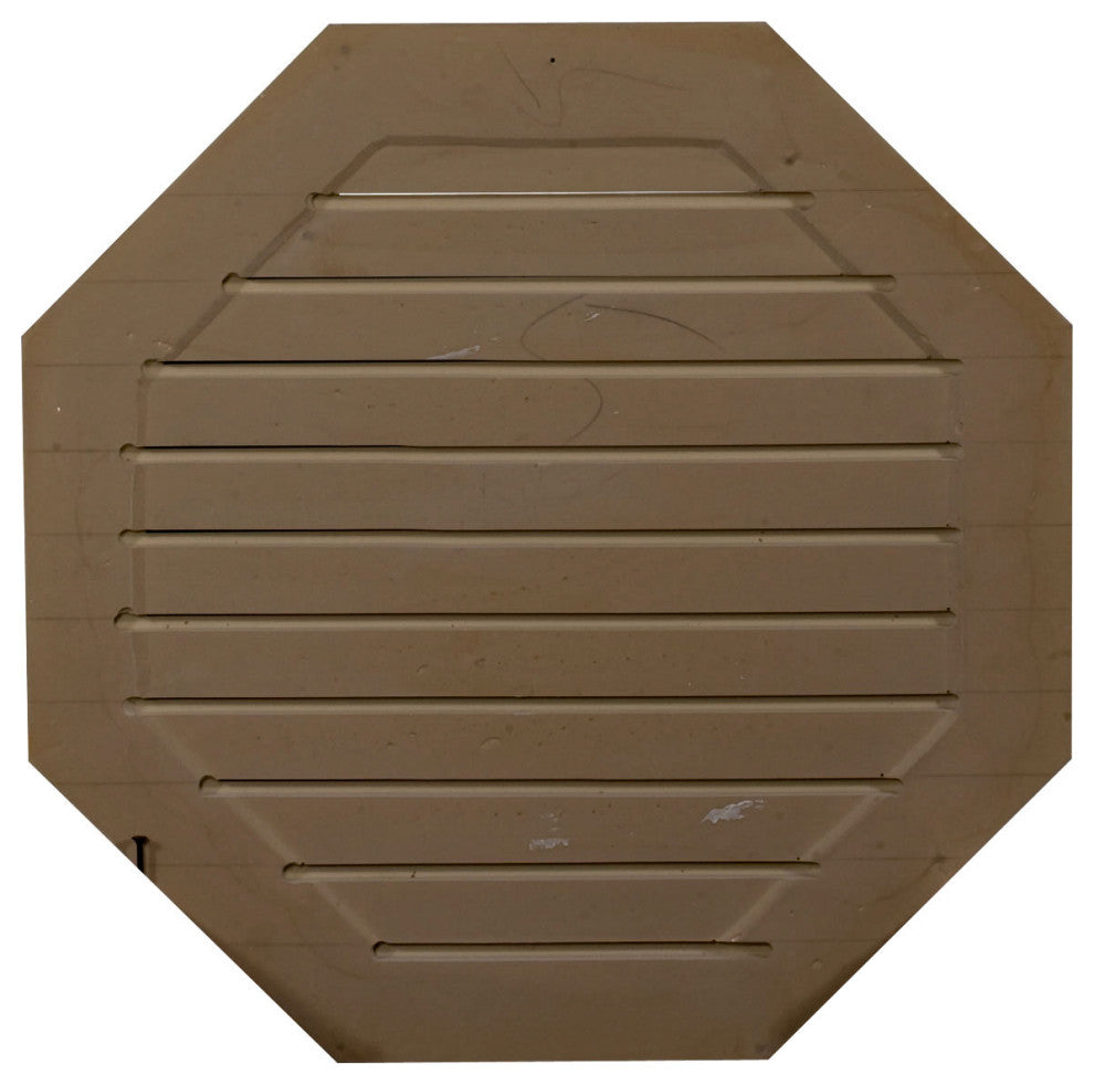 22"W x 22"H x 2 1/8"P Octagonal Gable Vent - Functional