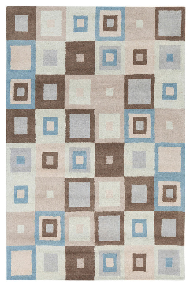 Allie Geometric Contemporary Area Rug, 5'x7'6"
