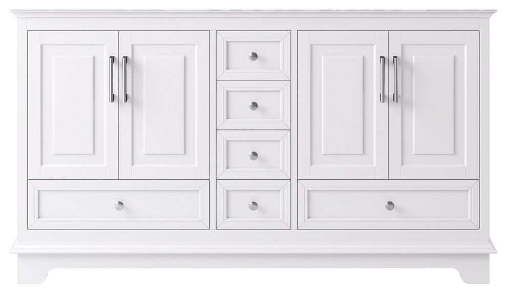 60" Double Sink Bathroom Vanity Base