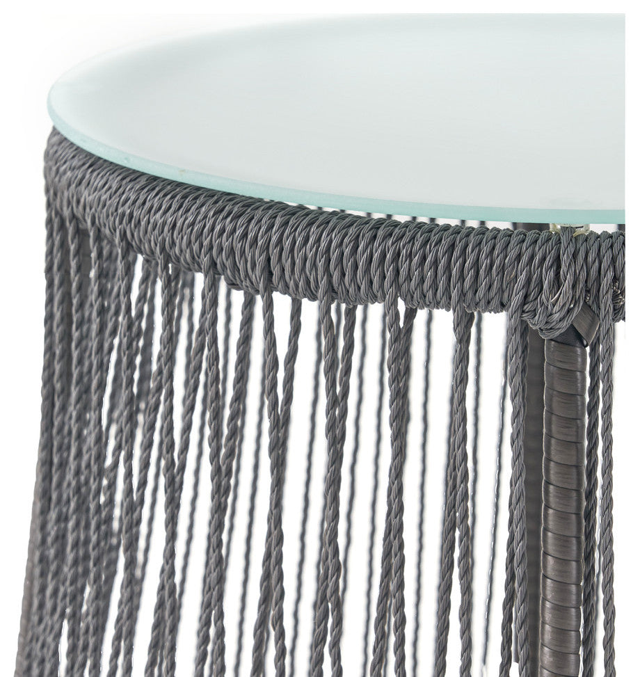 Kimberley Outdoor Side Table, Gray