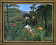 Henri Rousseau Horse Attacked by a Jaguar Framed Premium Canvas Print, 21"x28"