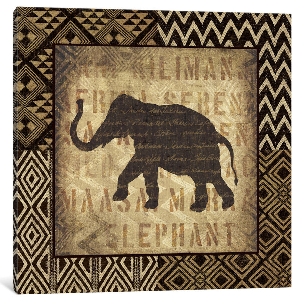 "African Wild Elephant" by Wild Apple Portfolio, 12x12x1.5