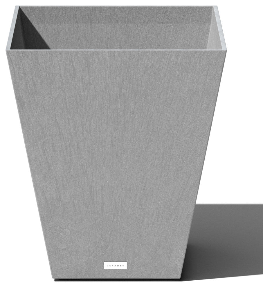 Nobleton Square Planter, Grey, 22 Inch, 1 Pack