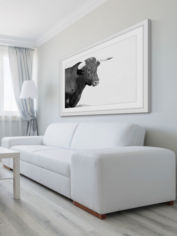 Marmont Hill, "Horned Beast" Framed Painting Print, 45x30