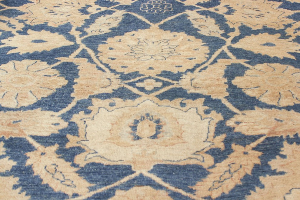 Peshawar Mujune Blue/Beige Rug, 8'10x11'9