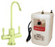 Contemporary 10" Hot And Cold Water Dispenser And Tank In Polished Brass