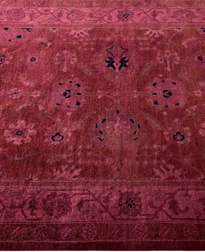 Overdyed One-of-a-Kind Hand-Knotted Area Rug Red, 3' 0" x 20' 6"