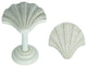 Shell Drapery Holdback Medallion, Ivory