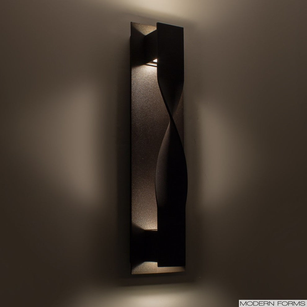 Modern Forms Twist LED Wall Light, Bronze