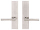 Stockholm Lever, Full Dummy Tubular Pair, Right Hand, Satin Stainless Steel