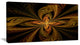 Colorful Fractal Flower Pattern, Contemporary Canvas Print Art, 32x16
