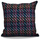 Mad for Plaid Geometric Print Pillow, Purple, 18"x18"