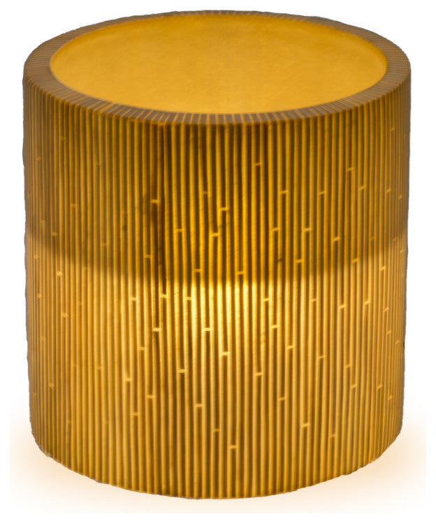 Round Planter Lamps With Wicker