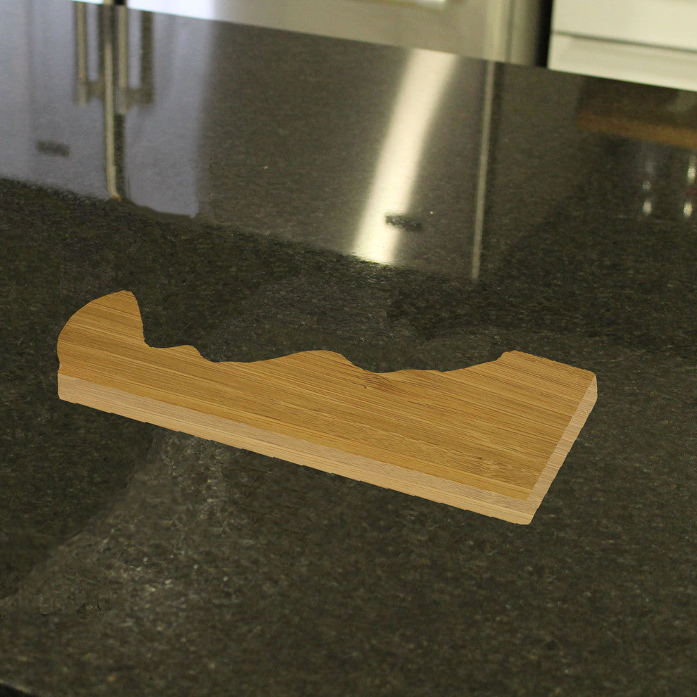State Shaped Cutting Boards, Black Richlite, Delaware