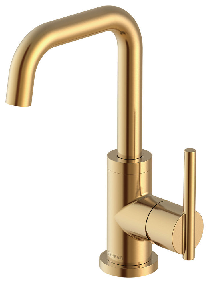 Parma Single Handle Lavatory Faucet With Metal Touch Down Drain, Brushed Bronze