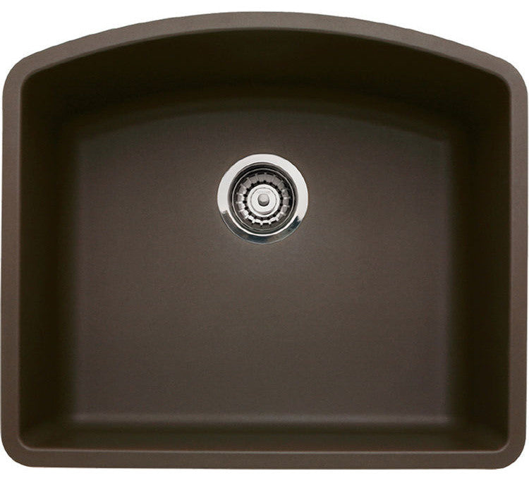 Blanco 440172 Diamond Silgranit II Single-Bowl Undermount Sink (Cafe Brown)