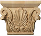 Roman Carved Wood Capital, Alder, Small