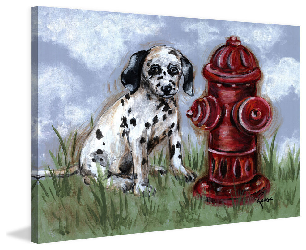 Marmont Hill, "Spot" by Reesa Qualia Painting Print on Wrapped Canvas, 24x16
