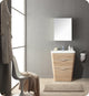 Milano 26" White Oak Modern Bathroom Vanity With Medicine Cabine, FFT3811CH
