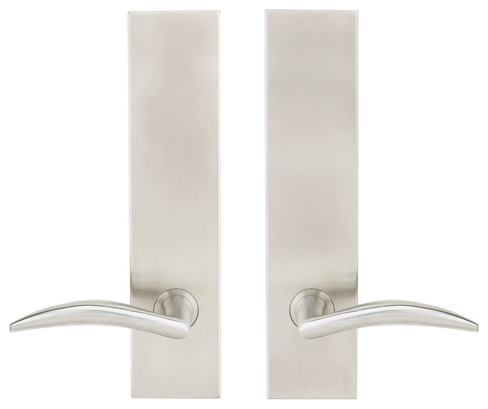 Air-Stream Lever, Tubular Privacy, Satin Stainless Steel, 2-3/4" Backset