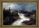 Herman Herzog Logging in the Mountains Framed Premium Canvas Print, 16"x24"