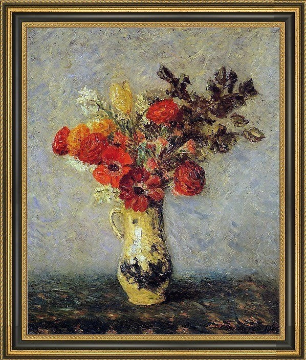 Maxime Maufra Spring Flowers Framed Premium Canvas Print, 16"x20"