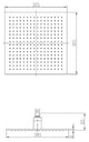 Fontana 8", 10", Or 12" Wall Mount LED Shower Head
