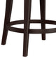 Hillsdale Halbrooke Swivel Stool, Arms & Tufted Back, Cream, Counter Height
