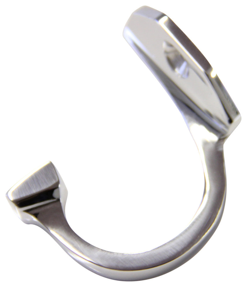 RCH Decorative Brass Wall Hook, 1.8 Inch, Various Finishes, Polished Chrome, 1.8