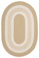 Colonial Mills Crescent NT81 Linen Indoor/Outdoor Area Rug, Oval 8'x11'