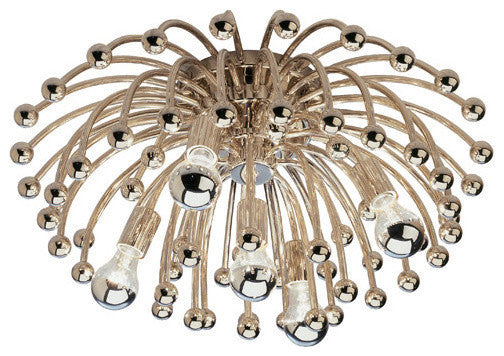 Anemone Flushmount, Polished Nickel