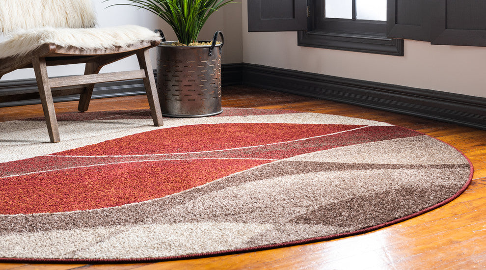 Unique Loom Multicolored Autumn Plantation 3' 3 x 3' 3 Round Rug