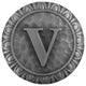 Initial A Knob Antique Brass, Antique Pewter, V
