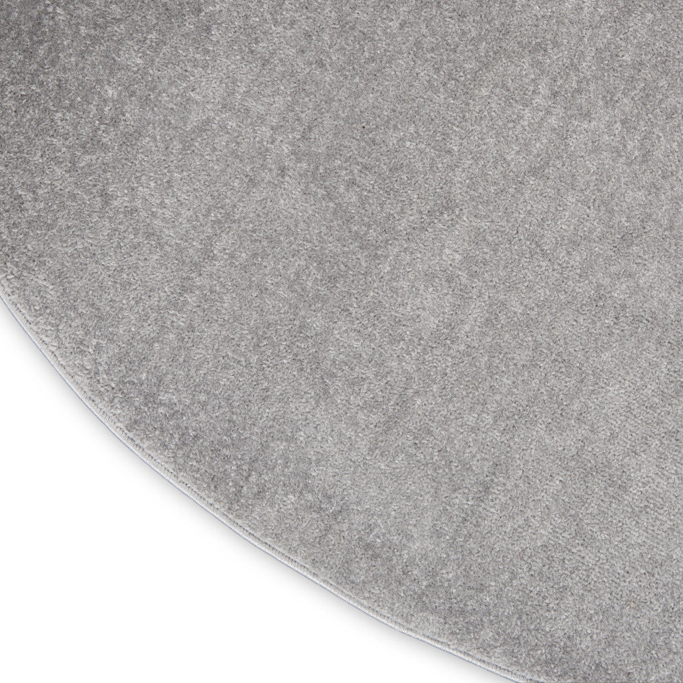Nourison Nourison Essentials 6' x 9' Oval Silver Grey Outdoor Rug