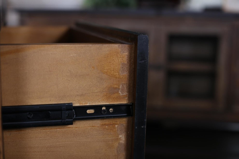 Landon 2-Tone 3 Drawer Curio Cabinet/End Table