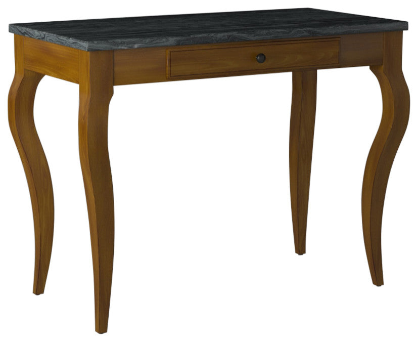 Picket House Melony Desk With Marble Top, Gray