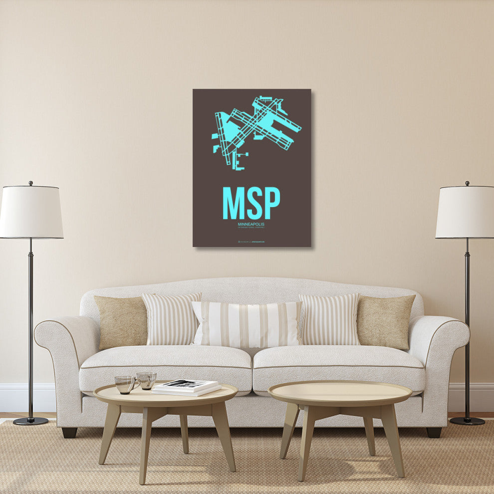 "MSP Minneapolis Poster 1" Fine Art Print