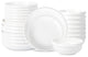 Stone Lain Verso Porcelain 24-Piece Dinnerware Set, White