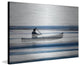"Blue Lake Canoe" Print on Brushed Aluminum, 36"x24"