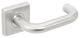 Munich Lever, Tubular Passage, Backset, Satin Stainless Steel, 2-3/8" Backset