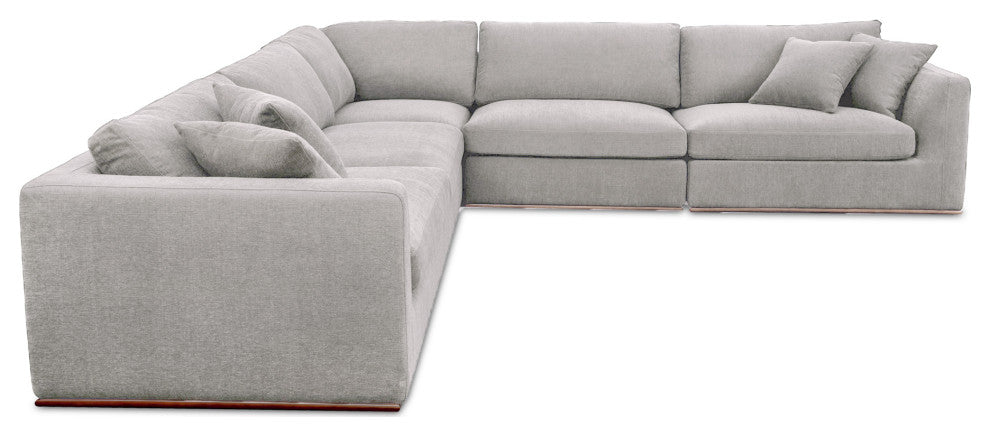 Rue Classic L Modular Sectional Flecked Grey