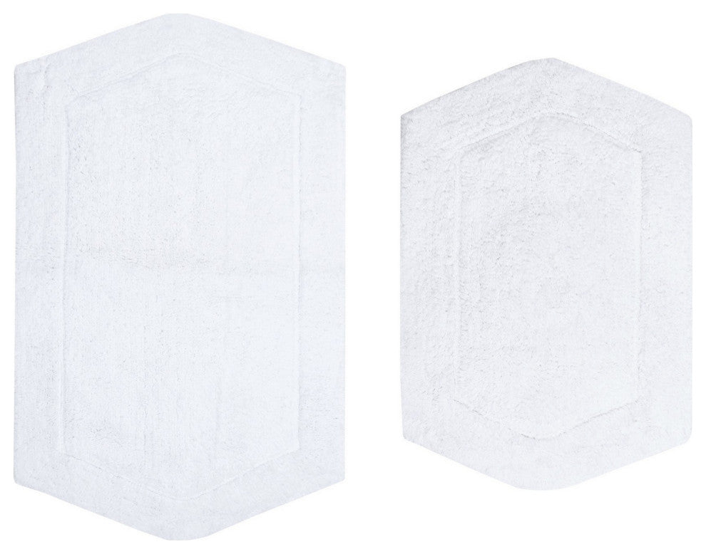 Waterford 2-Piece Bath Rug Set, White