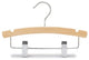 Natural Wooden Baby Hanger With Clips 10", Set of 25