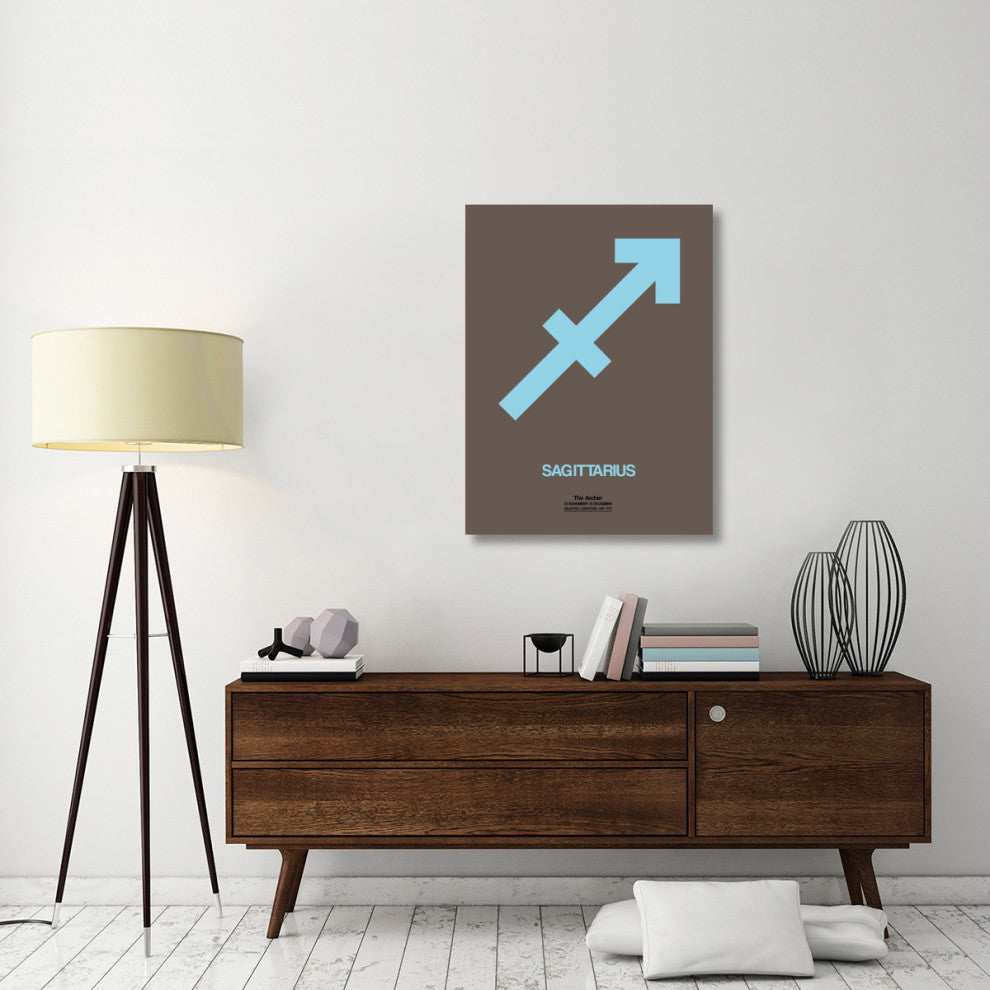 "Sagittarius Zodiac Sign Blue" Fine Art Print