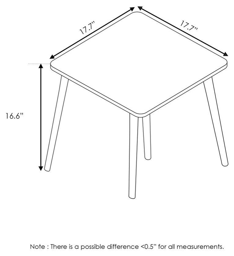 Furinno Theo Side Table, Oak